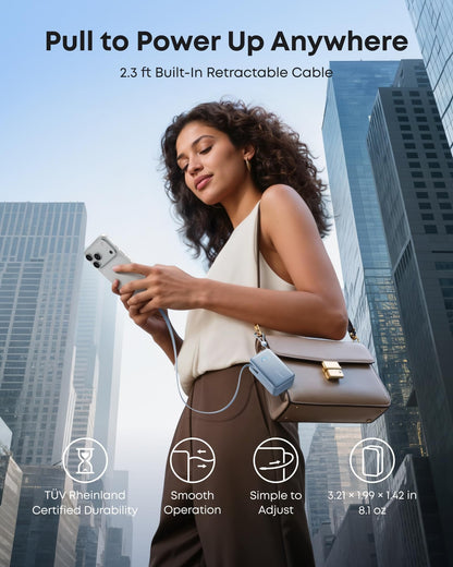 Anker Nano Power Bank (10K, 45W, Built-In Retractable USB-C Cable) - A-1 Thread Vault