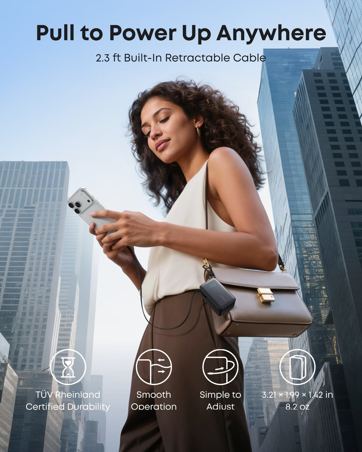 Anker Nano Power Bank (10K, 45W, Built-In Retractable USB-C Cable) - A-1 Thread Vault