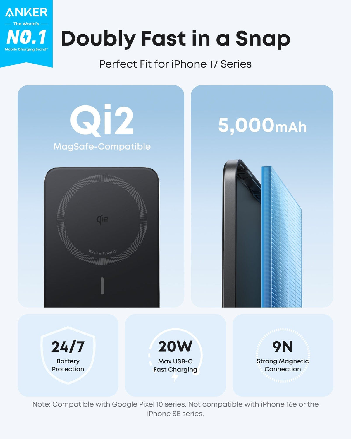 Anker Nano Power Bank (5K, MagGo, Slim) - A-1 Thread Vault