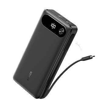 Anker Power Bank (20K, 87W, Built-In USB-C Cable) - A-1 Thread Vault