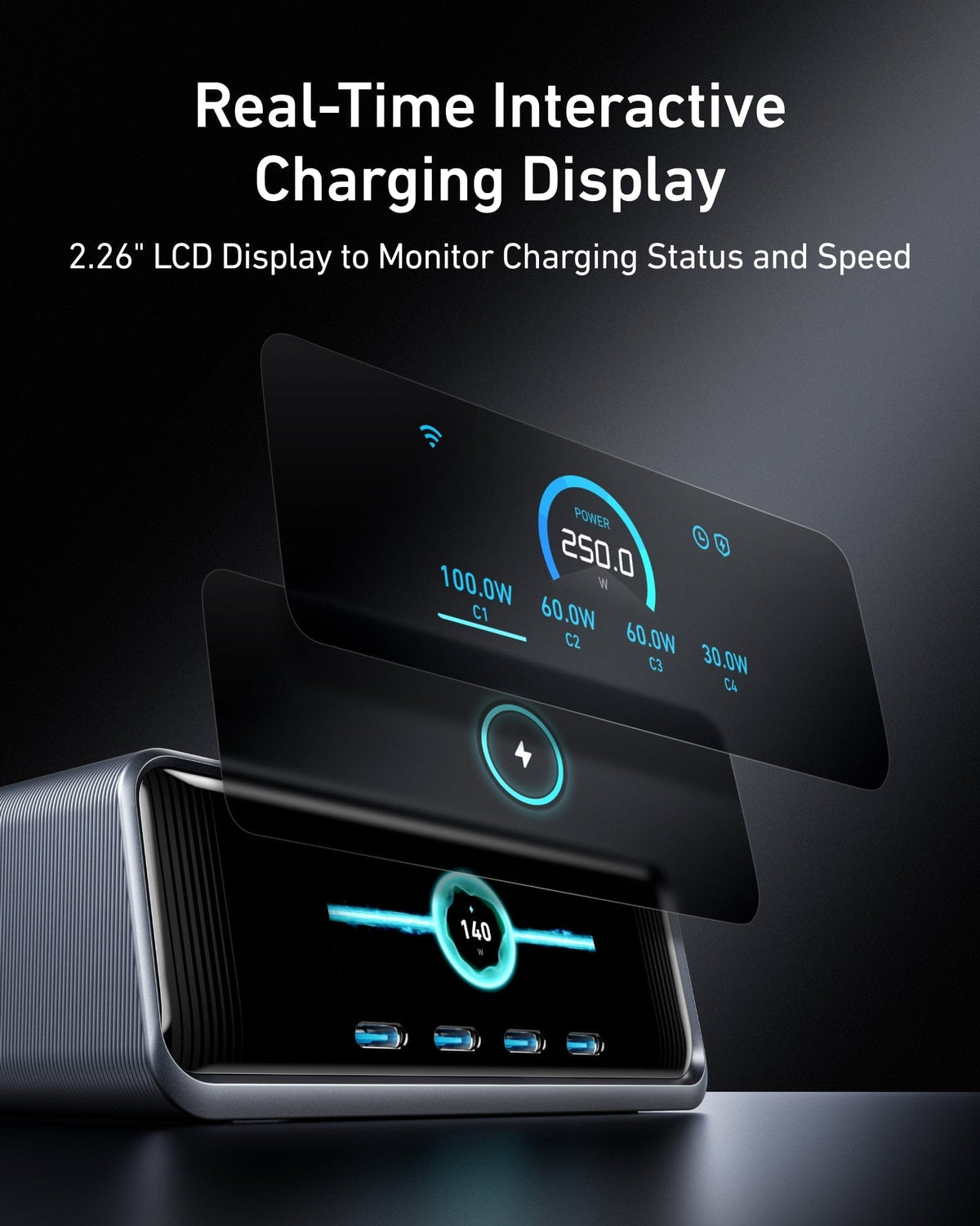 Anker Prime Charger (250W, 6 Ports, GaNPrime) - A-1 Thread Vault