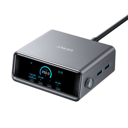 Anker Prime Charger (250W, 6 Ports, GaNPrime) - A-1 Thread Vault