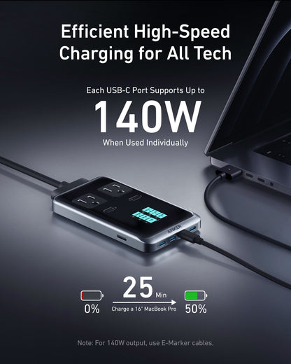 Anker Prime Charging Station (8-in-1, 240W) - A-1 Thread Vault
