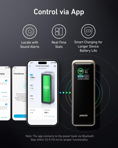 Anker Prime Power Bank (27K, 250W) - A-1 Thread Vault