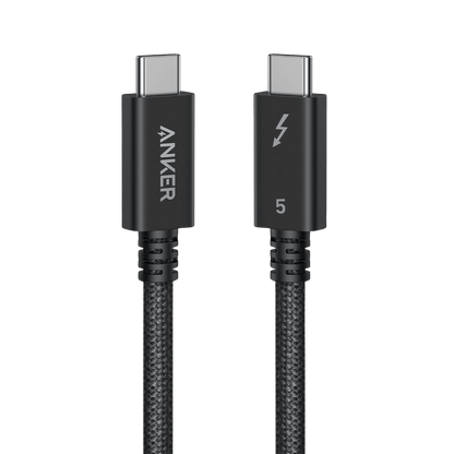 Anker Prime Thunderbolt 5 Cable (3.3 ft / 1.7 ft, 80 Gbps, 240W) - A-1 Thread Vault