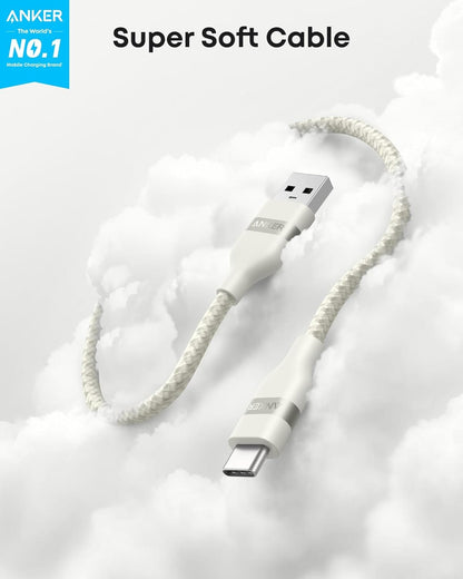 Anker USB-A to USB-C Cable (3 ft / 6 ft, Upcycled-Braided) - A-1 Thread Vault