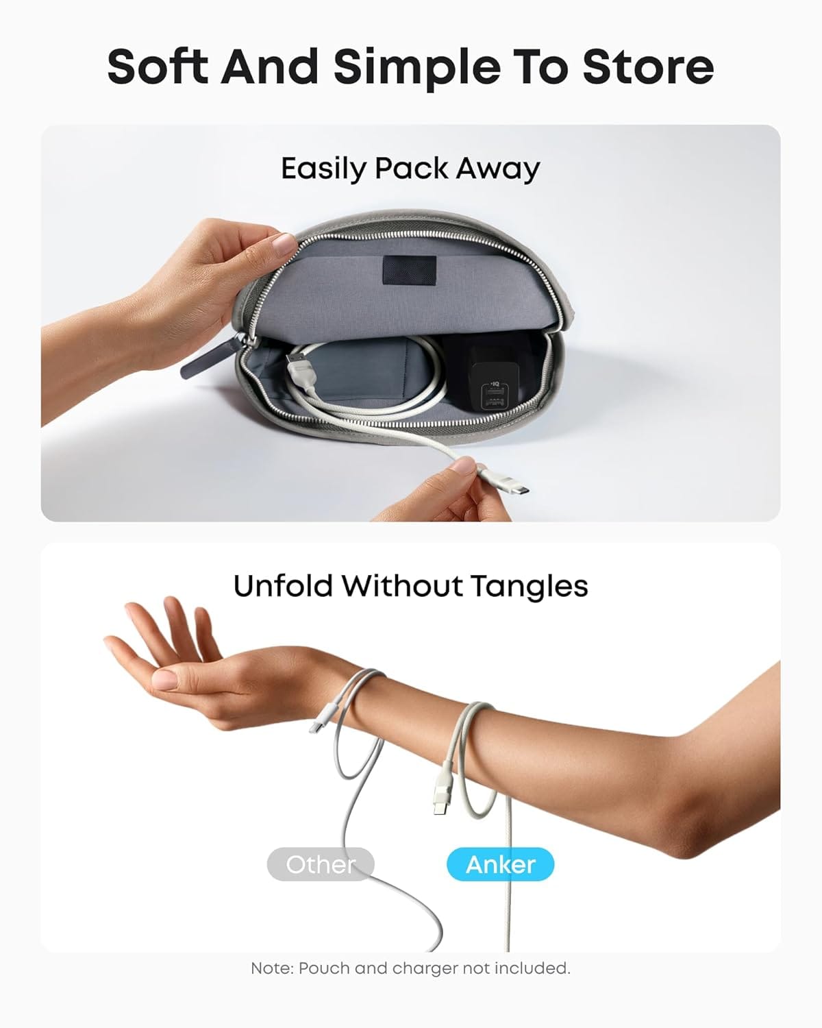 Anker USB-A to USB-C Cable (3 ft / 6 ft, Upcycled-Braided) - A-1 Thread Vault