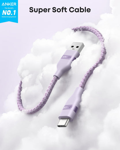 Anker USB-A to USB-C Cable (3 ft / 6 ft, Upcycled-Braided) - A-1 Thread Vault