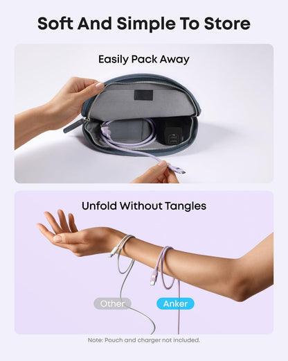 Anker USB-A to USB-C Cable (3 ft / 6 ft, Upcycled-Braided) - A-1 Thread Vault