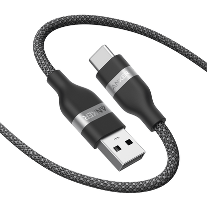 Anker USB-A to USB-C Cable (3 ft / 6 ft, Upcycled-Braided) - A-1 Thread Vault