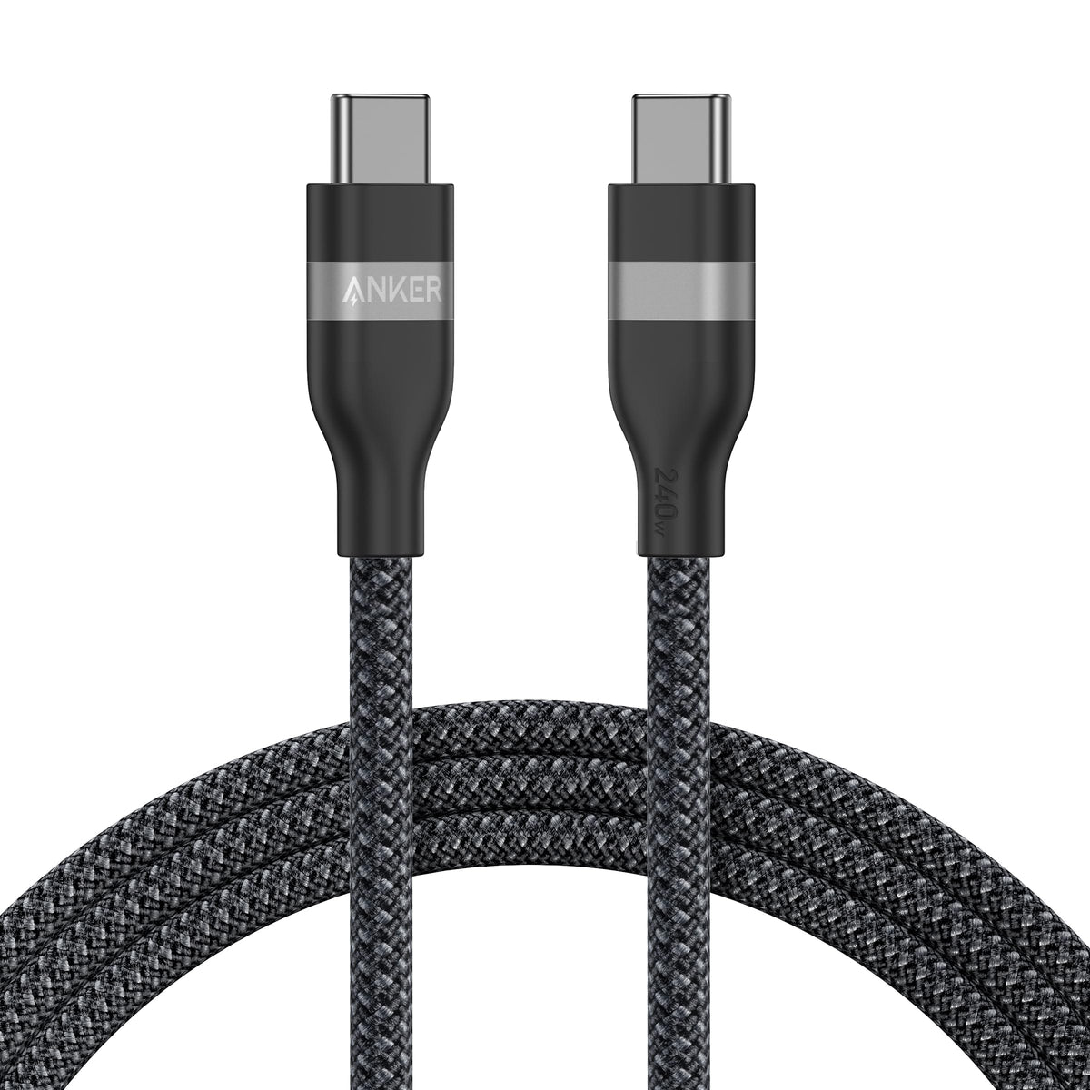 Anker USB-C to USB-C Cable (3 ft / 6 ft, 240W, Upcycled-Braided) - A-1 Thread Vault