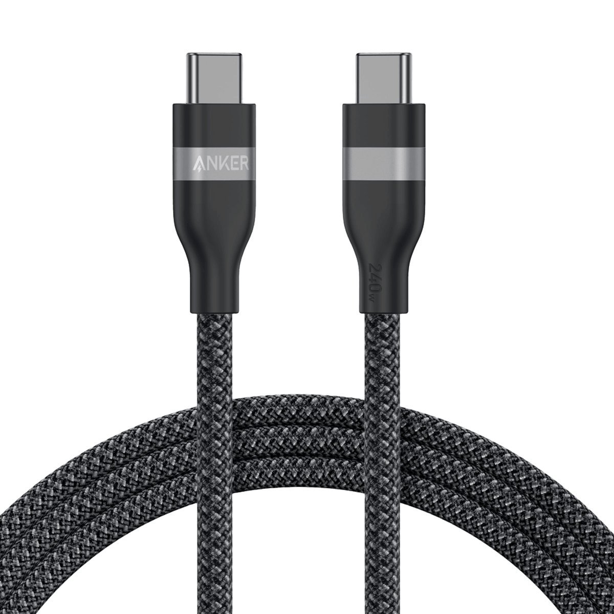 Anker USB-C to USB-C Cable (3 ft / 6 ft, 240W, Upcycled-Braided) - A-1 Thread Vault