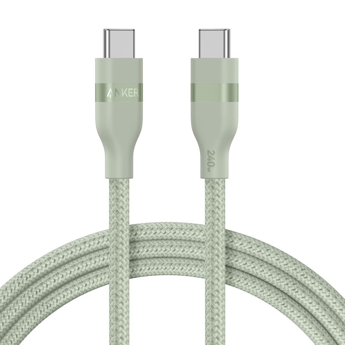 Anker USB-C to USB-C Cable (3 ft / 6 ft, 240W, Upcycled-Braided) - A-1 Thread Vault