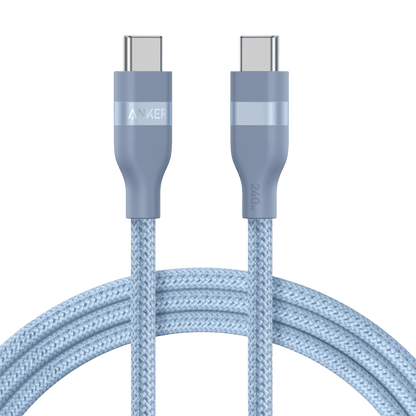 Anker USB-C to USB-C Cable (3 ft / 6 ft, 240W, Upcycled-Braided) - A-1 Thread Vault