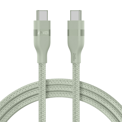 Anker USB-C to USB-C Cable (3 ft / 6 ft, 240W, Upcycled-Braided) - A-1 Thread Vault