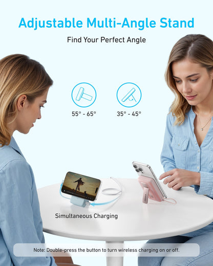 Anker Zolo Magnetic Power Bank (10K, 30W, Built-in USB-C Cable) - A-1 Thread Vault