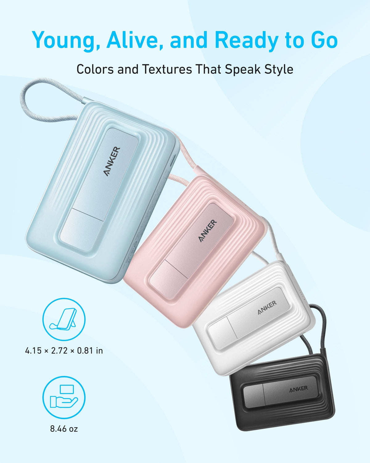 Anker Zolo Magnetic Power Bank (10K, 30W, Built-in USB-C Cable) - A-1 Thread Vault