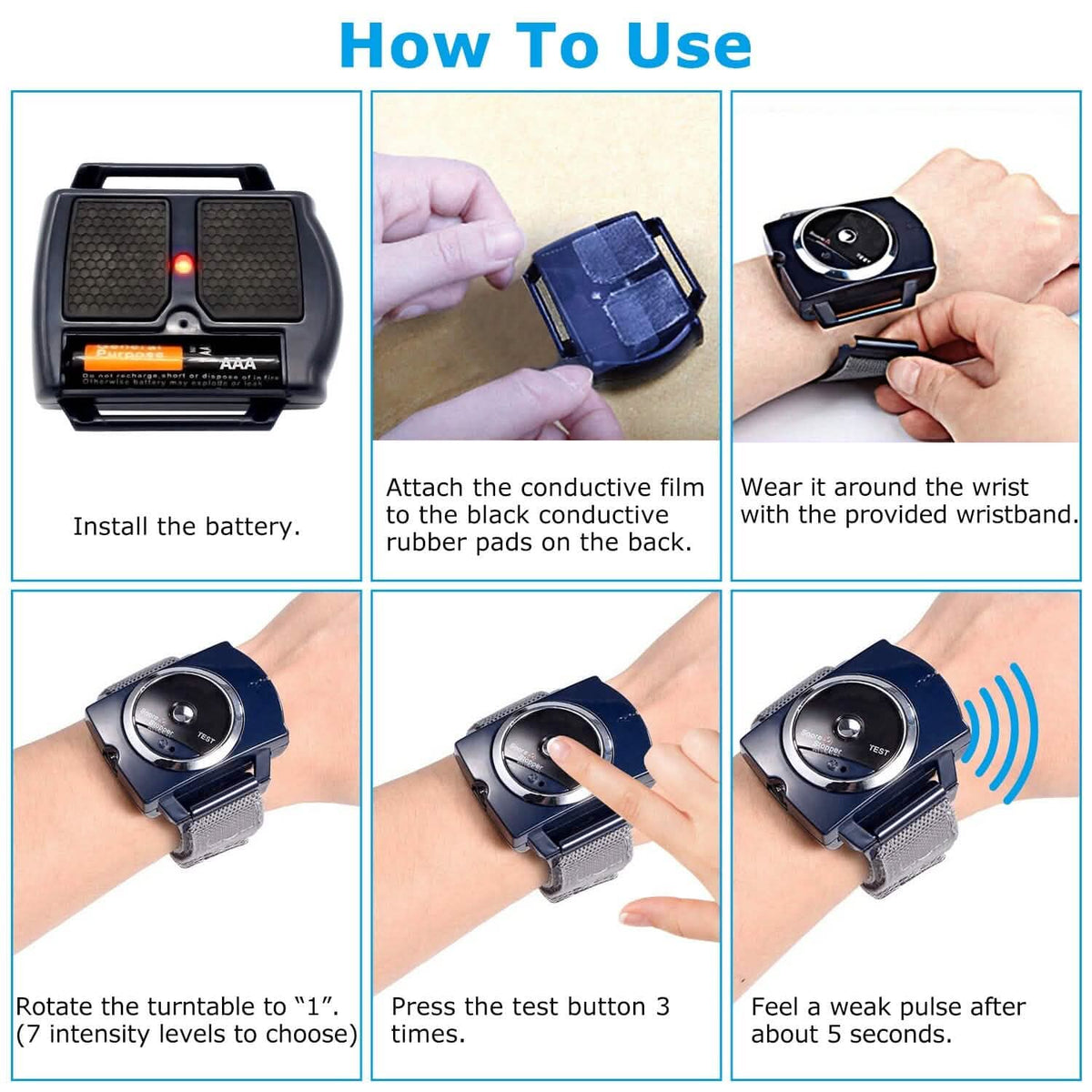 Anti-Snore Infrared Wristband with Conductive Film - A-1 Thread Vault