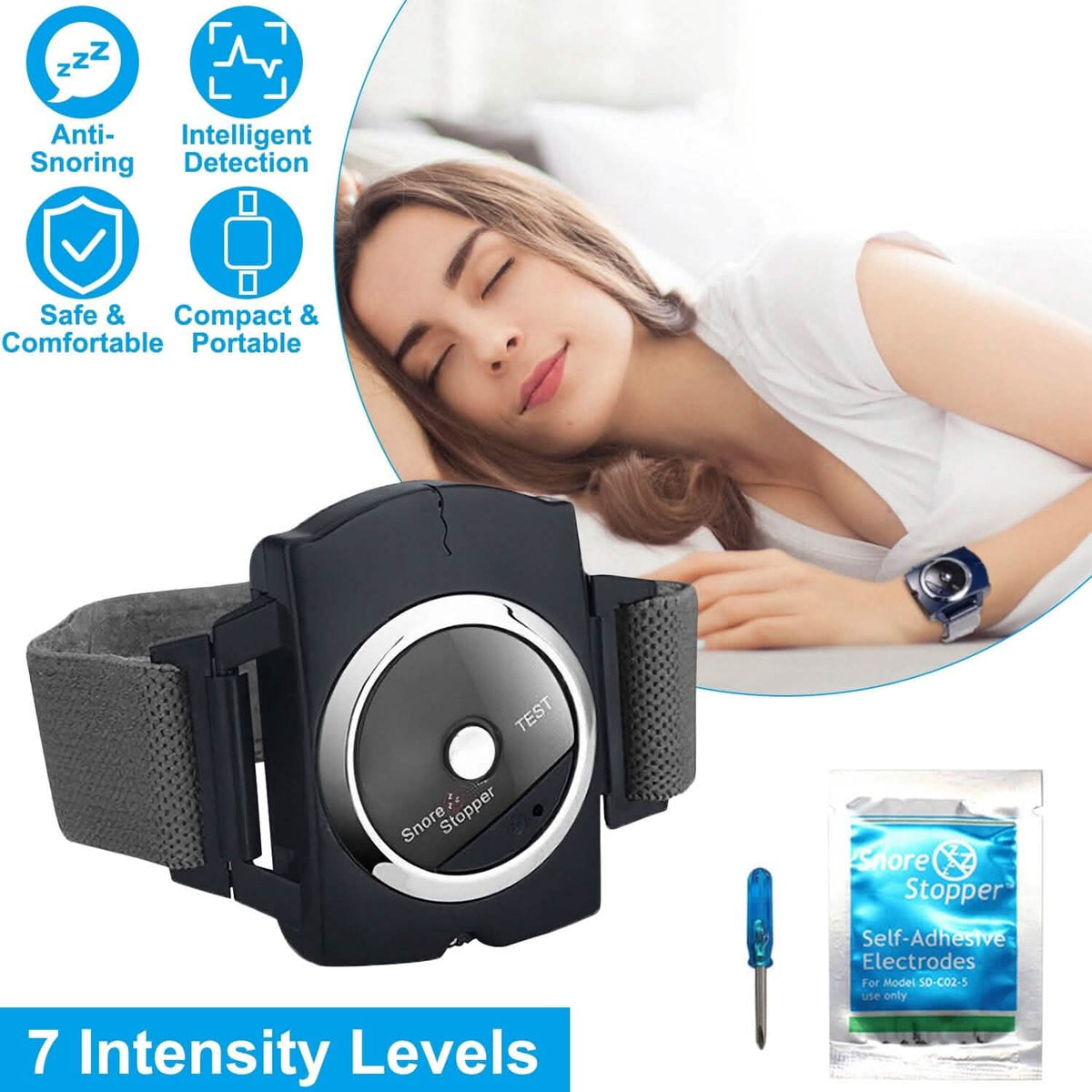 Anti-Snore Infrared Wristband with Conductive Film - A-1 Thread Vault