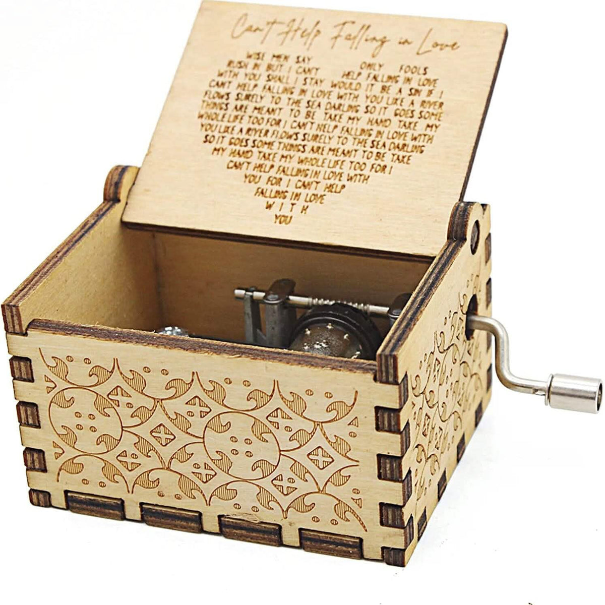 Antique Engraved Musical Box Can't Help Falling in Love - A-1 Thread Vault