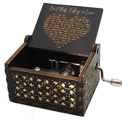 Antique Engraved Musical Box Can't Help Falling in Love - A-1 Thread Vault
