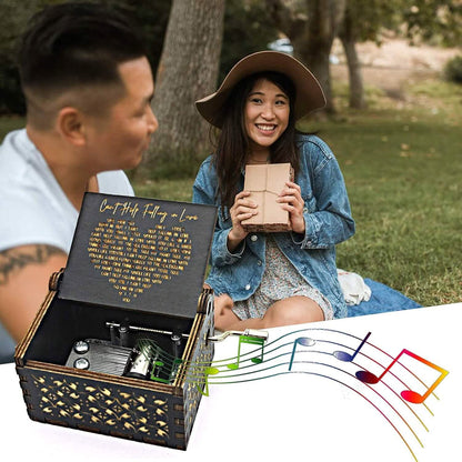Antique Engraved Musical Box Can't Help Falling in Love - A-1 Thread Vault