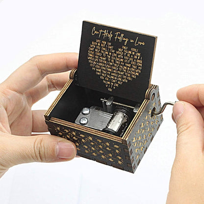 Antique Engraved Musical Box Can't Help Falling in Love - A-1 Thread Vault