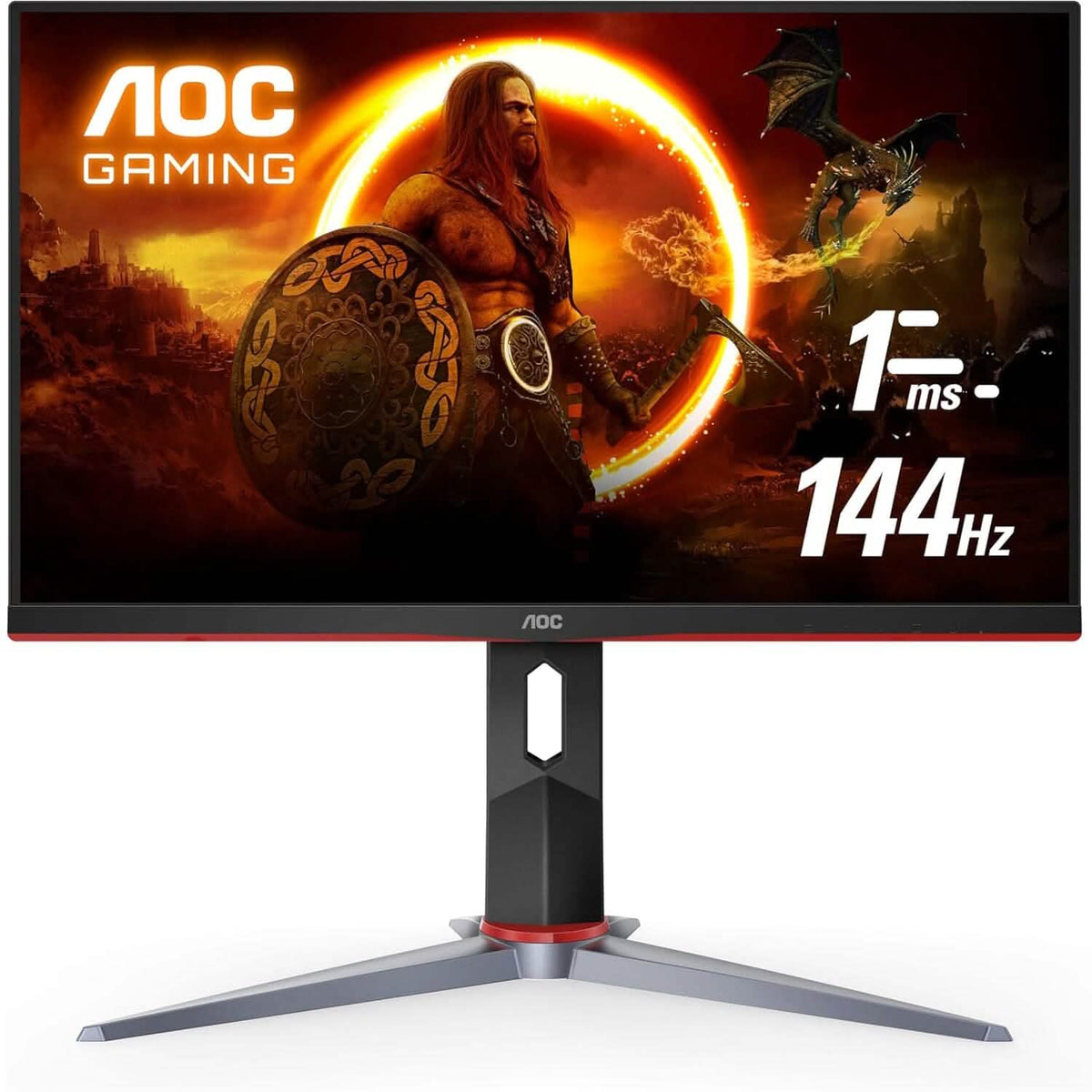 AOC 27G2 27" Frameless Gaming IPS Monitor, FHD 1080P, 1ms 144Hz, NVIDIA G-SYNC Compatible + Adaptive-Sync, Height Adjustable (Refurbished) - A-1 Thread Vault