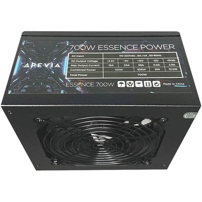 Apevia ATX-ES700W Essence 700W ATX Semi-Modular Gaming Power Supply with Auto-Thermally Controlled (Refurbished) - A-1 Thread Vault