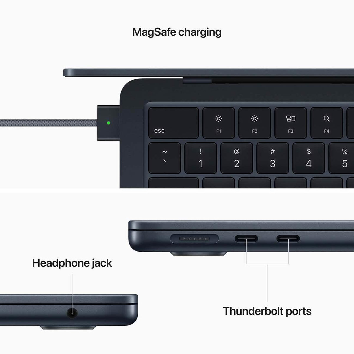 Apple 2022 MacBook Air Laptop with M2 chip 13.6" 8GB 256GB MLY33LL/A (Refurbished) - A-1 Thread Vault