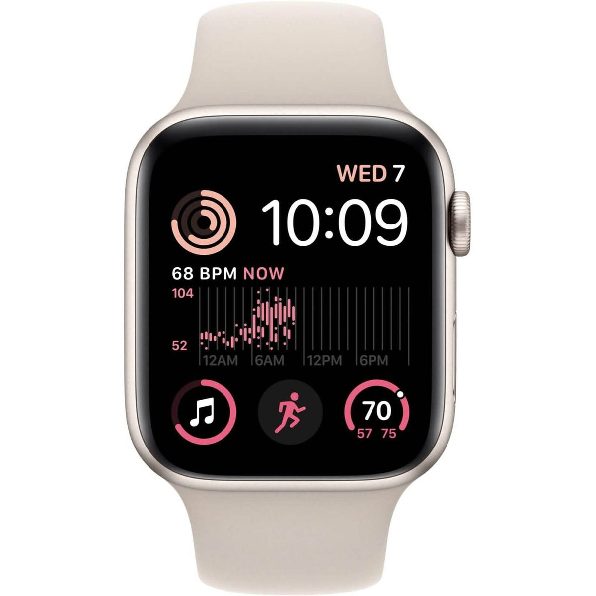 Apple Watch SE 2nd Gen 40mm GPS Starlight with S/M Starlight Sports Band (Refurbished) - A-1 Thread Vault