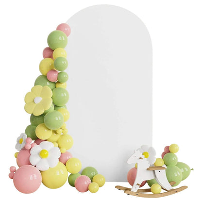 Arch Backdrop Stand Cover White Spandex Fitted Double-Sided Background Covering - A-1 Thread Vault