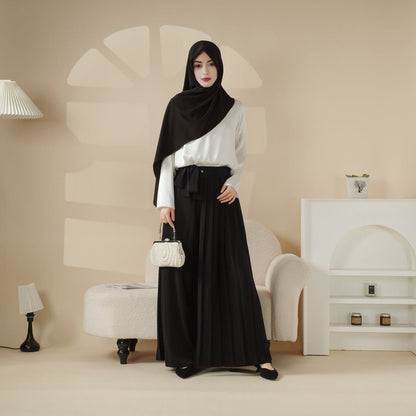 Archive Piece Pleated Overskirt, Wide-Cut Pants Set - MP012 (Size M Only) - A-1 Thread Vault