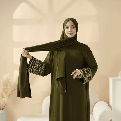 Archive Piece Portable Pocket Headscarf Dress Abaya - MP042 (Size Free Size Only) - A-1 Thread Vault