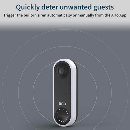 Arlo Essential Wired Video Doorbell (Refurbished) - A-1 Thread Vault