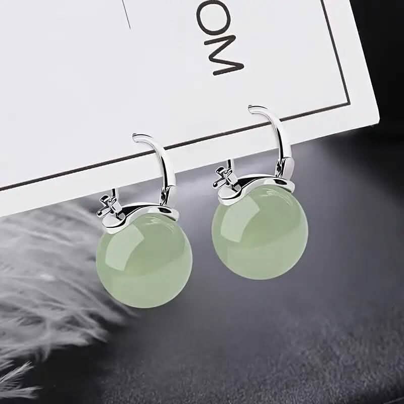 Artificial Jade Temperament Earrings - A-1 Thread Vault