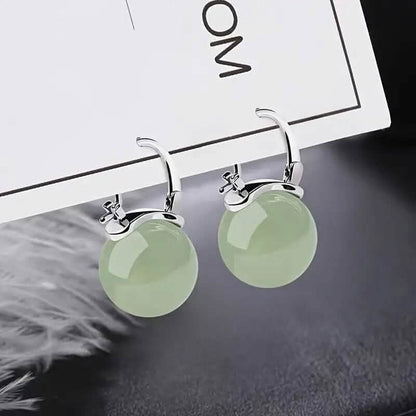 Artificial Jade Temperament Earrings - A-1 Thread Vault