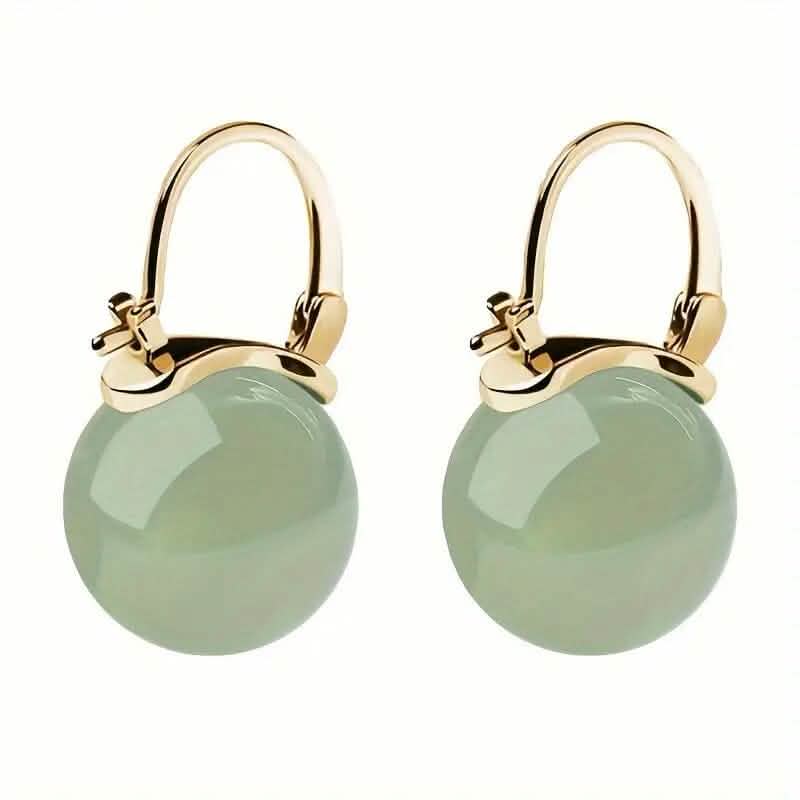 Artificial Jade Temperament Earrings - A-1 Thread Vault
