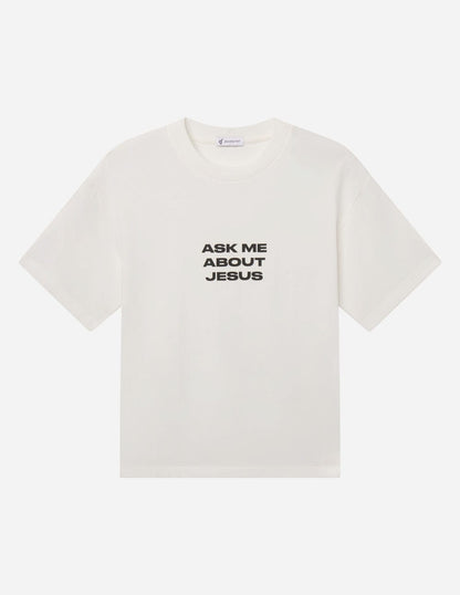 Ask Me About Jesus Heavyweight Tee - A-1 Thread Vault
