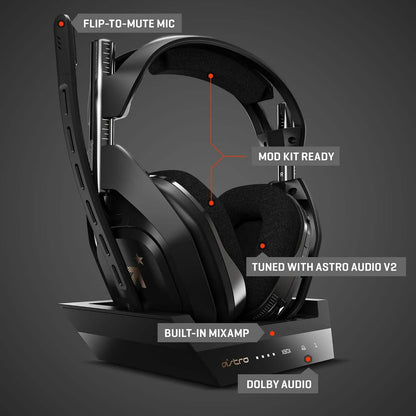 ASTRO Gaming A50 Wireless Headset + Base Station Gen 4 - Compatible with Xbox Series X|S, Xbox One, PC, Mac (Refurbished) - A-1 Thread Vault
