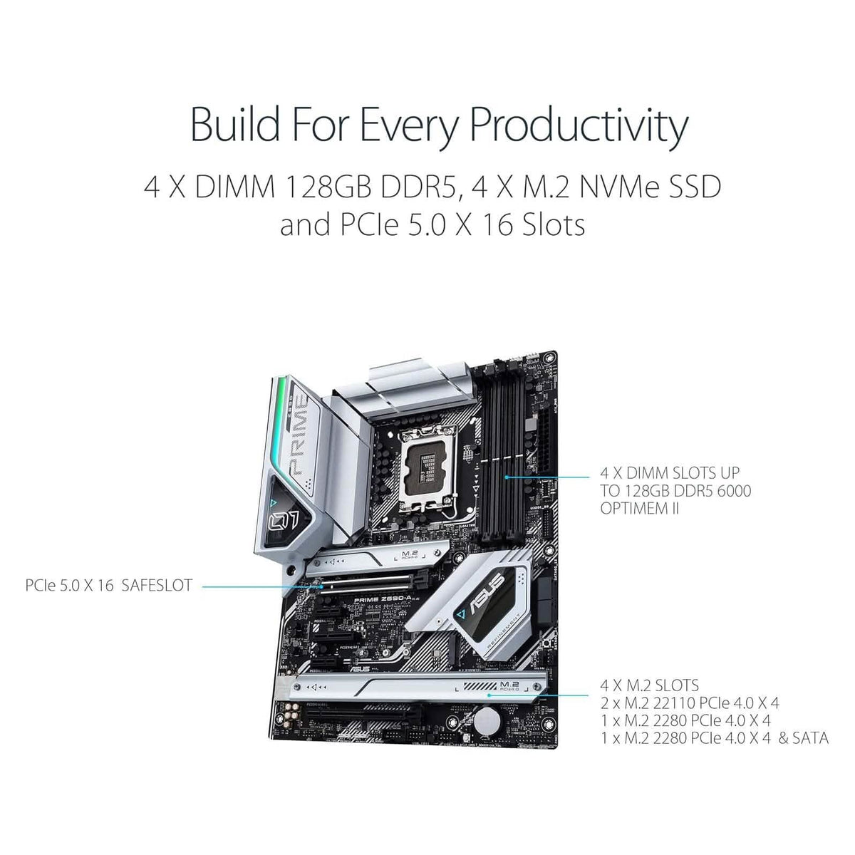 ASUS Prime Z690-A LGA 1700 Intel 12th ATX Motherboard (Refurbished) - A-1 Thread Vault
