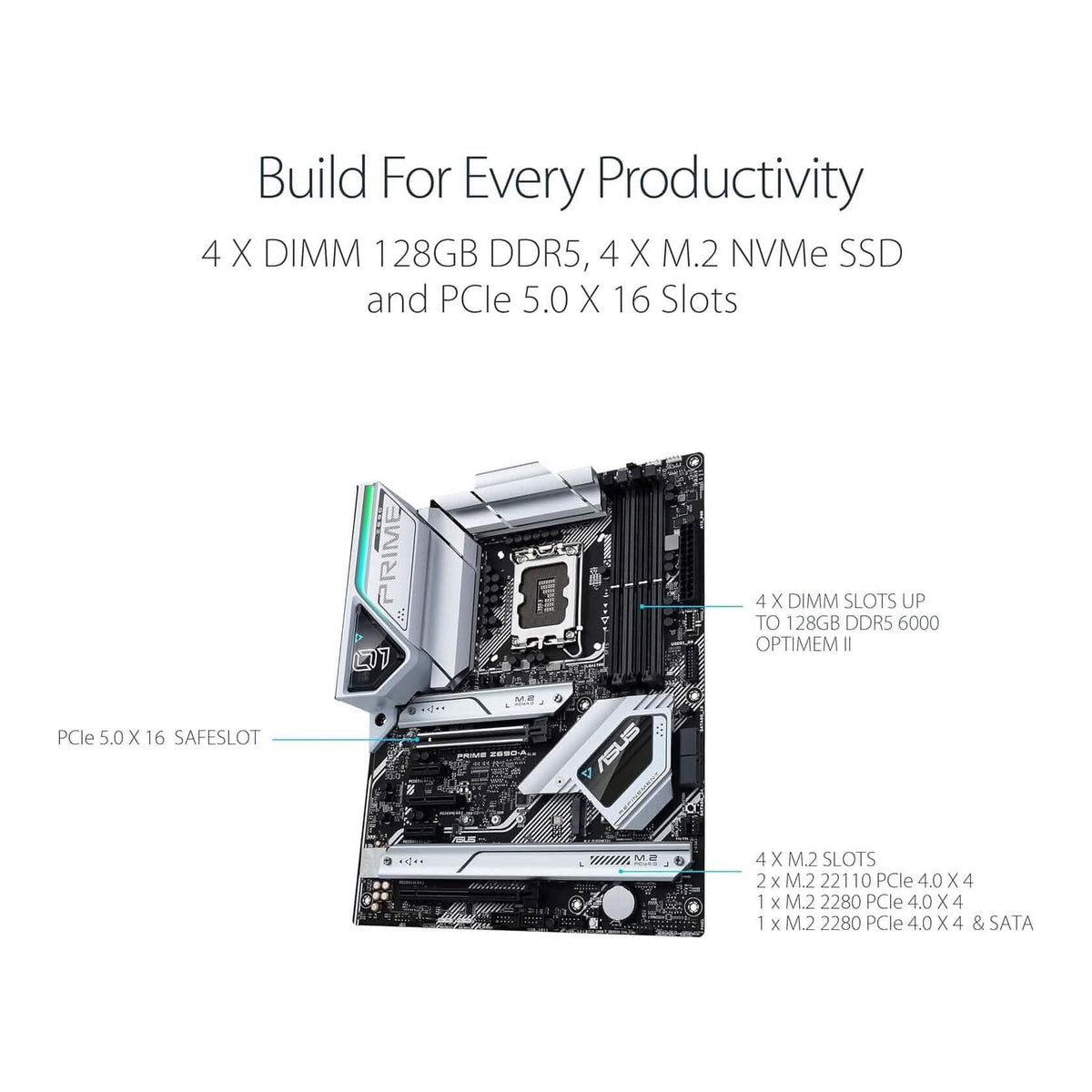 ASUS Prime Z690-A LGA 1700 Intel 12th ATX Motherboard (Refurbished) - A-1 Thread Vault