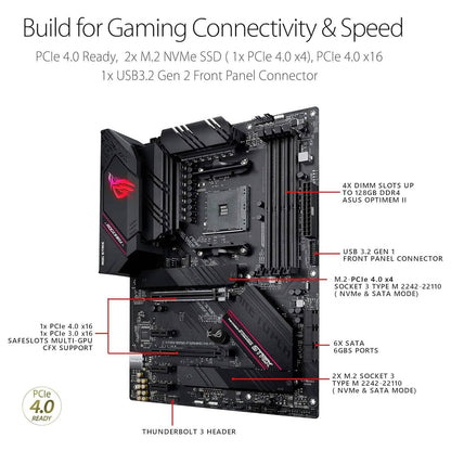 ASUS ROG Strix B550-F Gaming AMD AM4 Zen 3 Ryzen 5000 & 3rd Gen Ryzen ATX (Refurbished) - A-1 Thread Vault