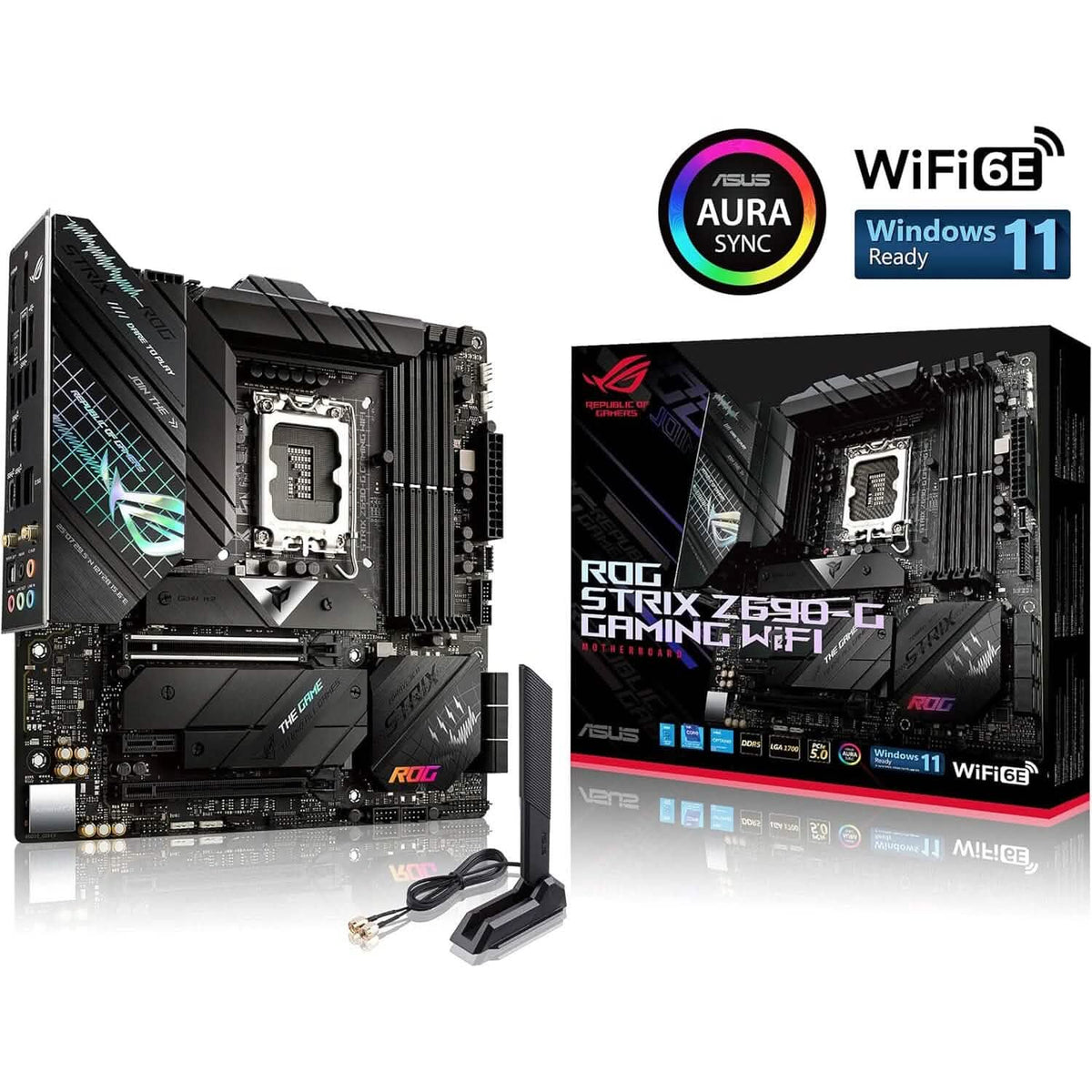 ASUS ROG Strix Z690-G Gaming WiFi 6E LGA 1700 (Intel 12th Gen) (Refurbished) - A-1 Thread Vault