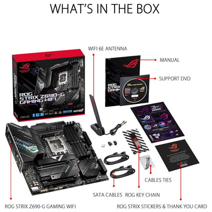 ASUS ROG Strix Z690-G Gaming WiFi 6E LGA 1700 (Intel 12th Gen) (Refurbished) - A-1 Thread Vault