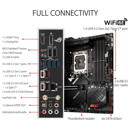 ASUS ROG Strix Z690-G Gaming WiFi 6E LGA 1700 (Intel 12th Gen) (Refurbished) - A-1 Thread Vault