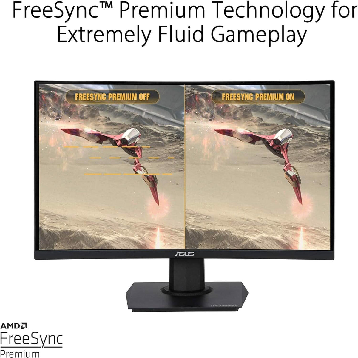 ASUS TUF Gaming 23.6" 1080P Curved Monitor (VG24VQE) (Refurbished) - A-1 Thread Vault