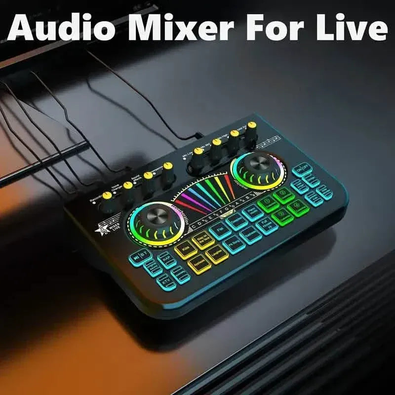 Audio Mixer, Live Sound Card And Audio Interface With DJ Mixer Effects And Voice Changer - A-1 Thread Vault