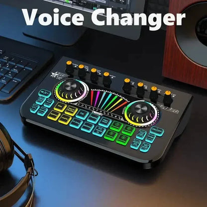 Audio Mixer, Live Sound Card And Audio Interface With DJ Mixer Effects And Voice Changer - A-1 Thread Vault
