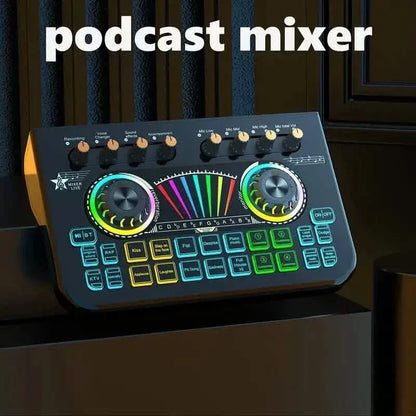 Audio Mixer, Live Sound Card And Audio Interface With DJ Mixer Effects And Voice Changer - A-1 Thread Vault